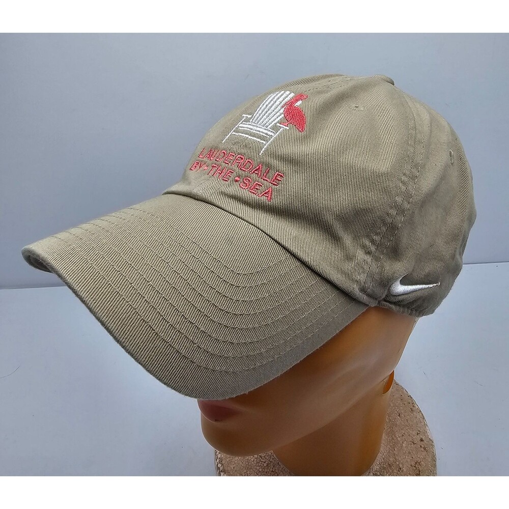 Nike Heritage Hat Lauderdale By The Sea Cap Tan Beige Khaki Chair Flamingo